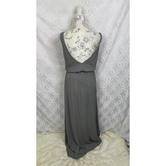 Show Me Your Mumu Kendall Maxi Soft Charcoal Crisp Bridesmaids Dress XS - Picture 10 of 11